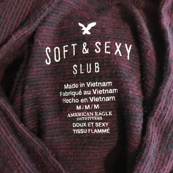 American Eagle | Soft & Sexy Slub Top Sz M - Picture 5 of 6